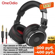 Oneodio Wired Professional Studio Pro DJ Headphones With Microphone Over Ear HiFi Monitor Music Headset Earphone For Phone PC