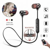 Wireless Sport Gym Headphones Soft Bluetooth-compatible Earbuds Headset Magnetic Earphone Intelligent Noise Reduction Universal
